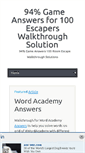 Mobile Screenshot of 100escaperswalkthrough.com